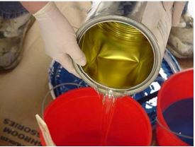 Pouring Epoxy Hardener